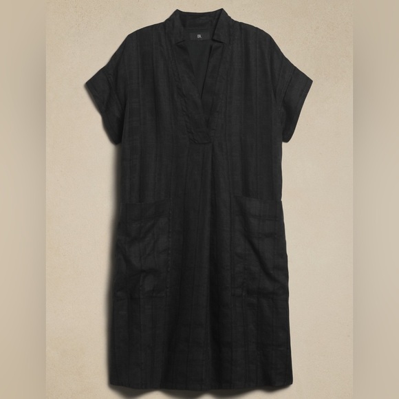 NWT! Banana Republic Laurel Linen-Cotton Utility Dress - Multiple 💫 - Picture 4 of 4